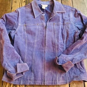 Sueded leather jacket